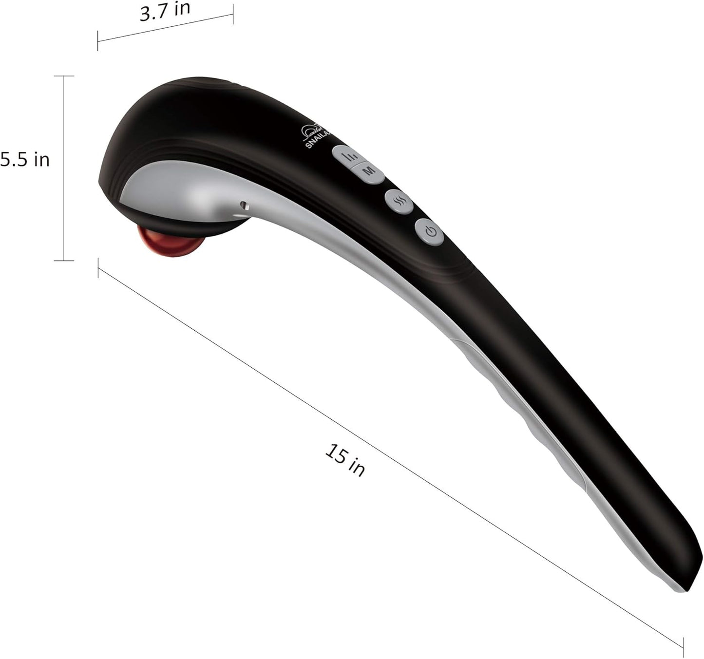 Snailax Masajeador De Mano Eléctrico Para Masaje De Percusión Inalámbrico Recargable Con Calor, Masajeador Portátil Para Aliviar El Dolor…