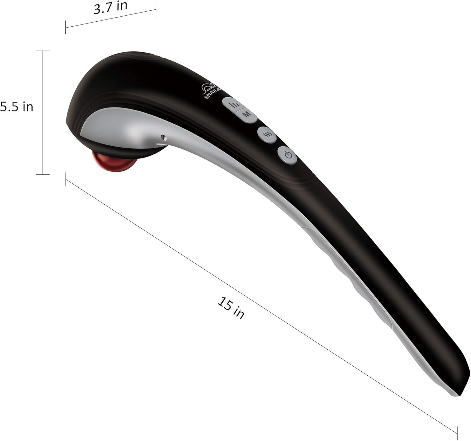 Snailax Masajeador De Mano Eléctrico Para Masaje De Percusión Inalámbrico Recargable Con Calor, Masajeador Portátil Para Aliviar El Dolor…